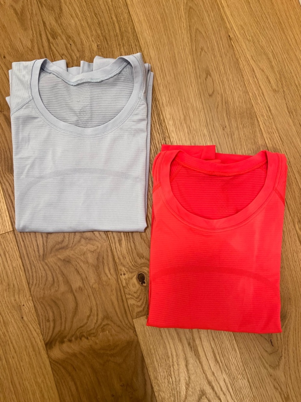 Lululemon Swiftly Running Long sleeved Tee x2 - Light Blue & Bright Orange